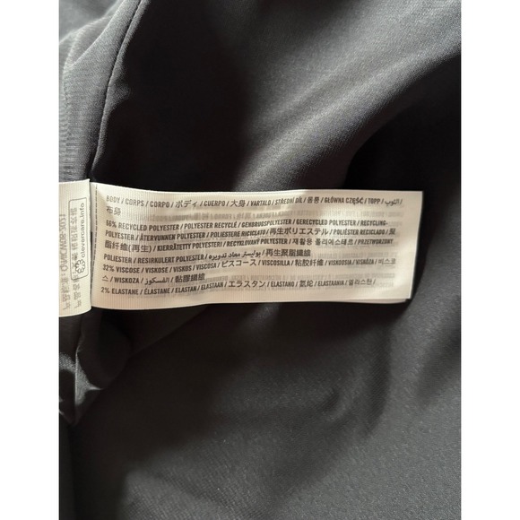 Abercrombie Fitch A&F Mara High Neck Black Button Front Vest Mini Dress Large - Picture 10 of 10